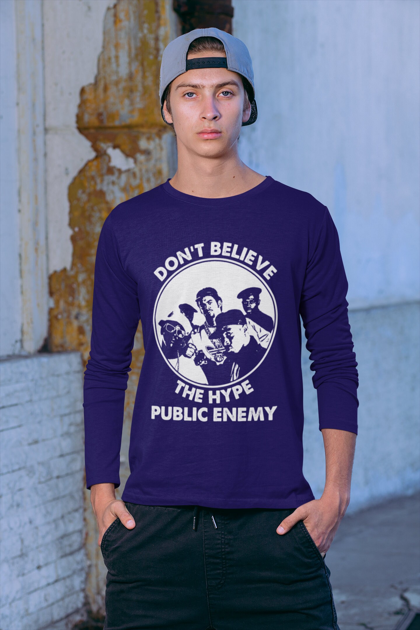 Public Enemy Old Hip Hop Long Sleeve T 