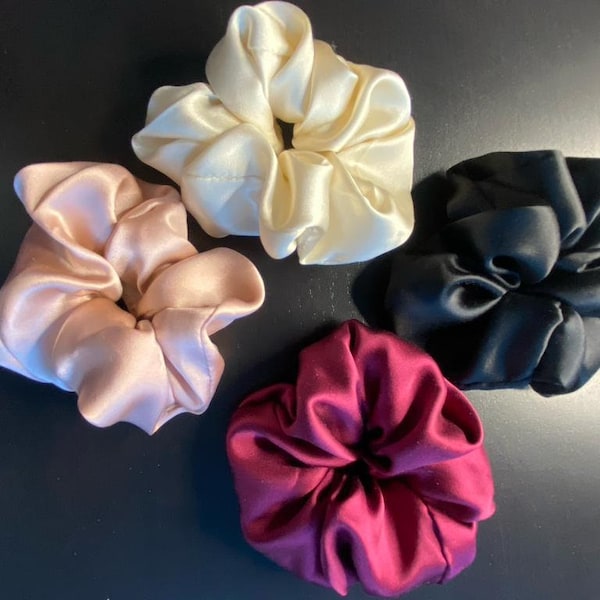 Chouchou soie fait main MADE IN FRANCE /  Silk scrunchie