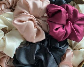Chouchou soie fait main MADE IN FRANCE /  Silk scrunchie