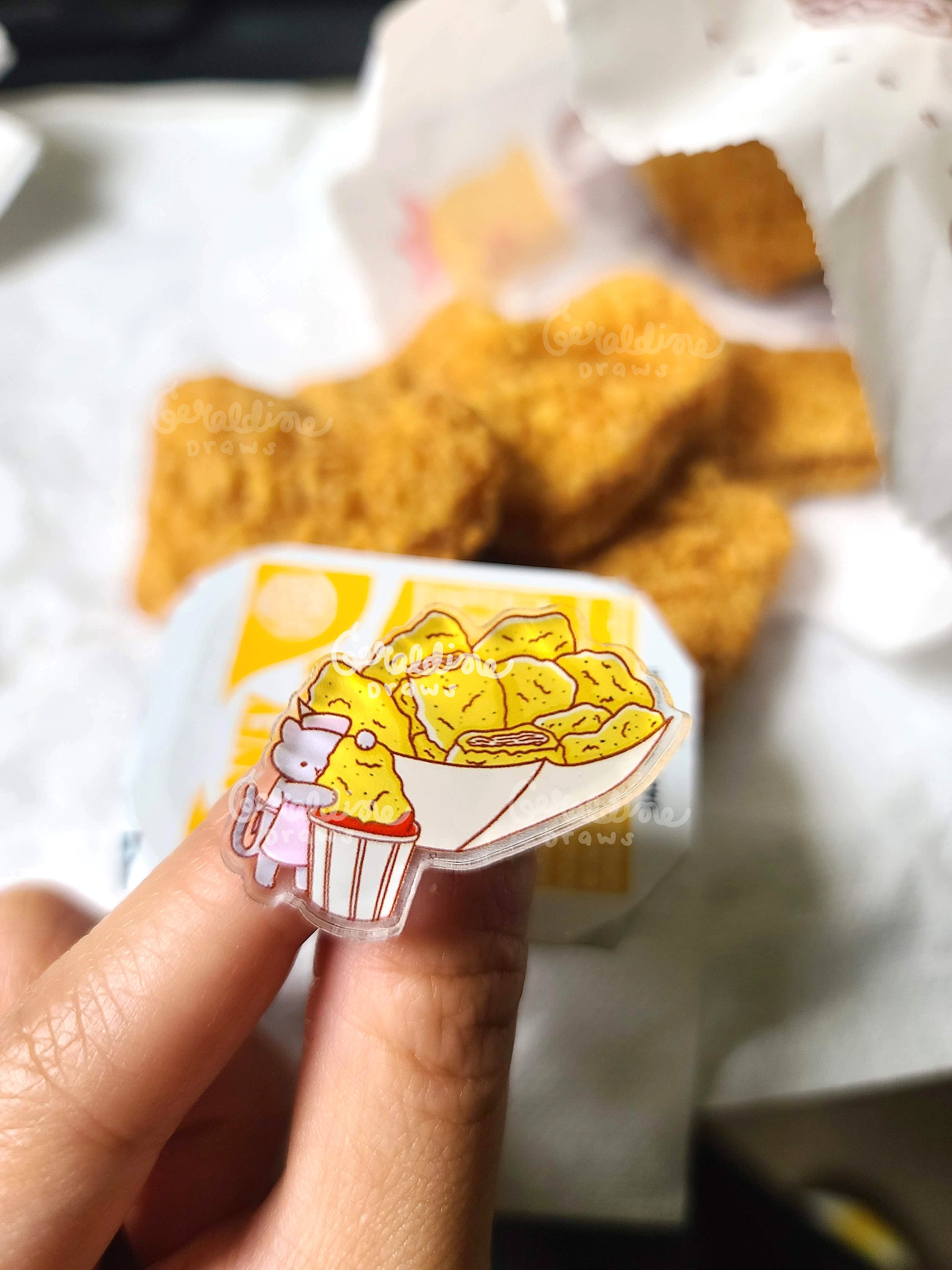 Cute Chicken Nuggets Enamel Pin Chicken Nugget Lovers Gift Etsy