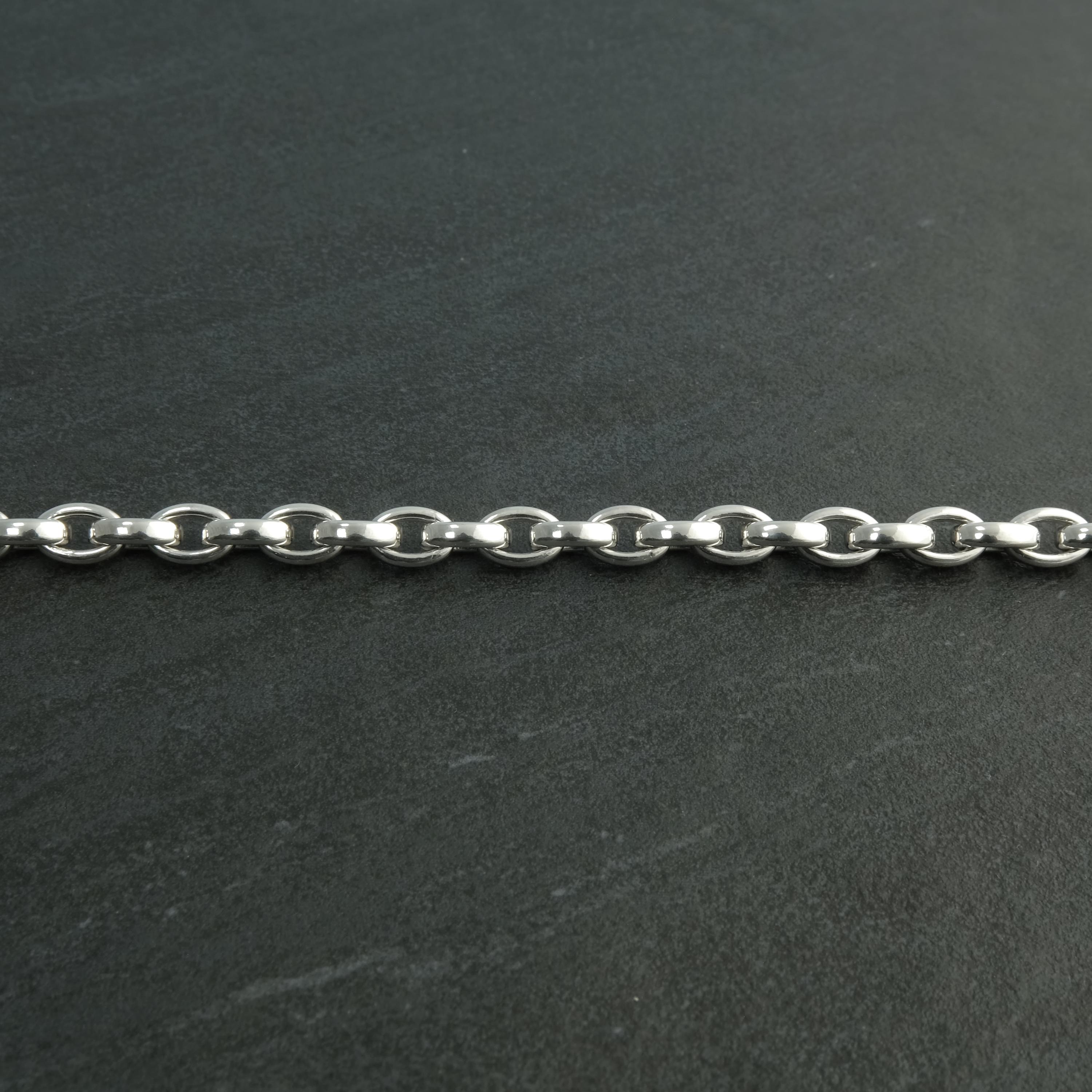 SILVER925 HEAVY OVAL LINK BRACELET/シルバー 925 Sterling Silver CZ Oval Link Chain Bracelet | eBay