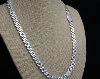 10mm Handcrafted Solid 925 Sterling Silver Diamond Cuban Link Chain — HandMade in Canada