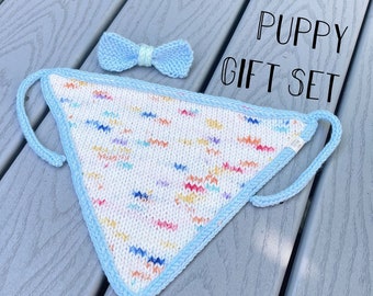 Big Dog Gift Set, Bandana Bow Tie Dog, Matching Pet Owner Set Big Dog Mom Gift Puppy Present, Custom Dog Gift, Personalized Dog Bandana Gift