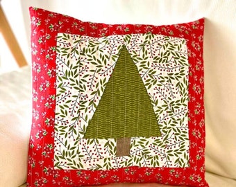 Christmas Tree Cushion Pattern|PDF instant download|Foundation Paper Piecing (FPP)|Size: 20x20&quot;|Tree Pillow Cover