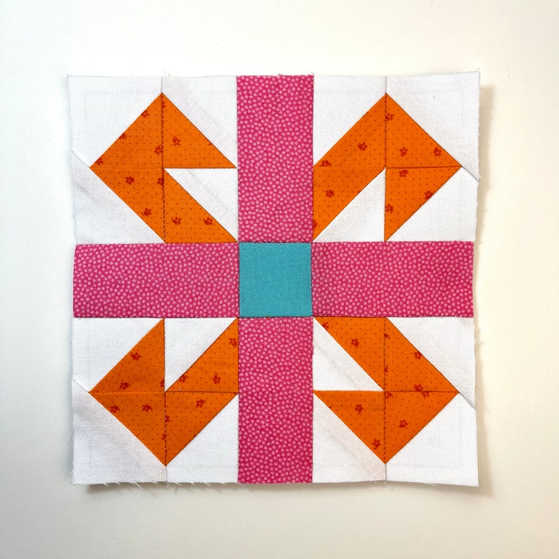 Ribbon Quilt Block Pattern; PDF Instant Download; Foundation Pieced ...