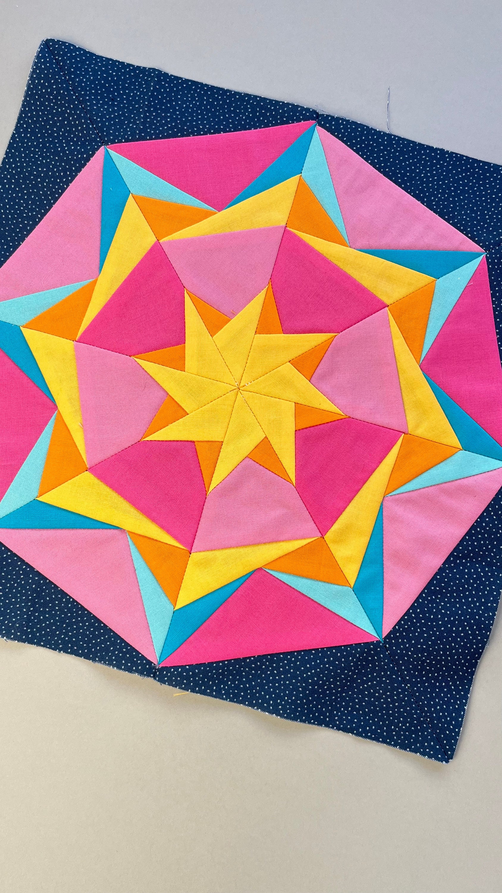 Woodland Star Quilt Block Pattern; PDF Instant Download; Foundation ...