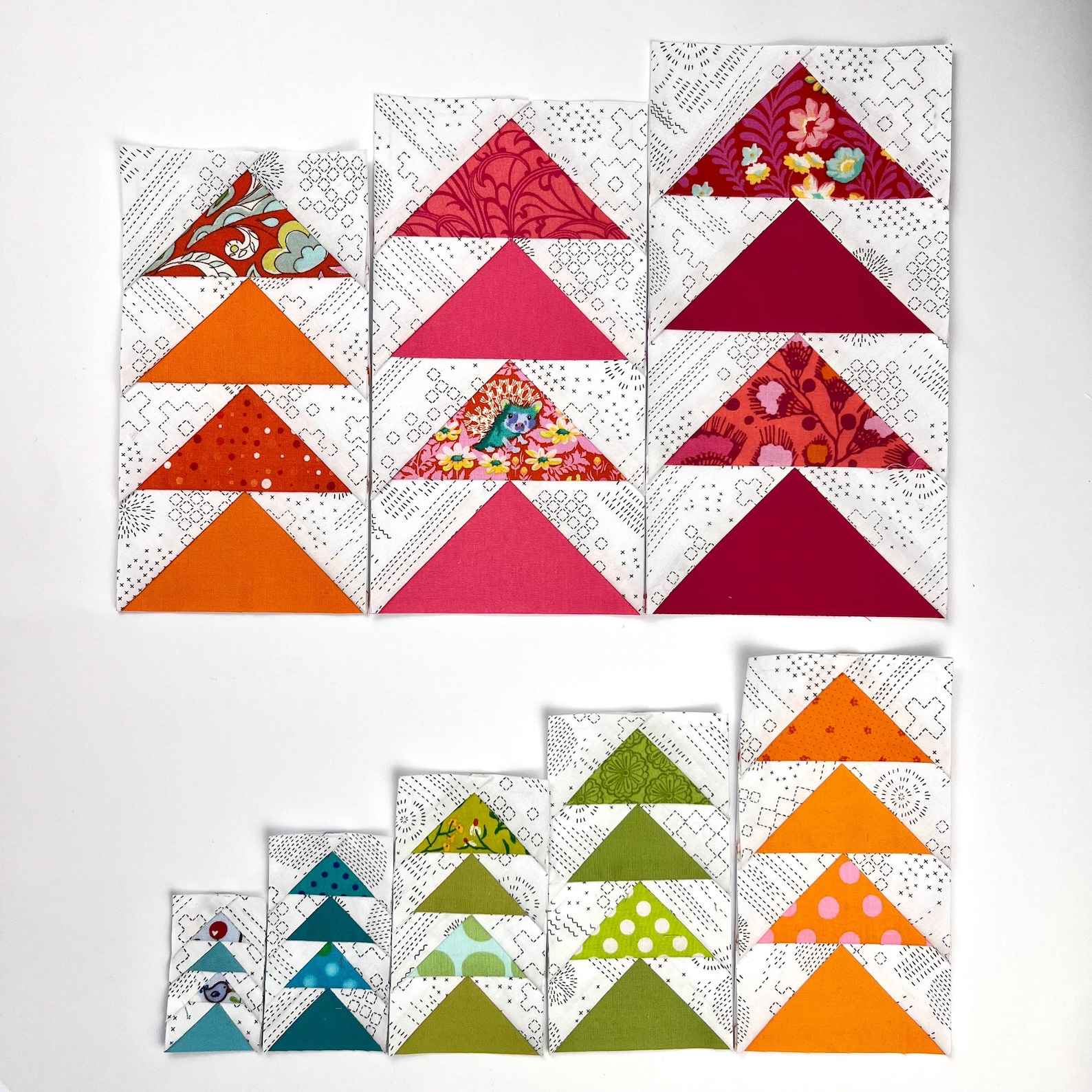 Flying Geese Quilt Pattern | Foundation Pieced PDF | Easy Quilt Pattern ...