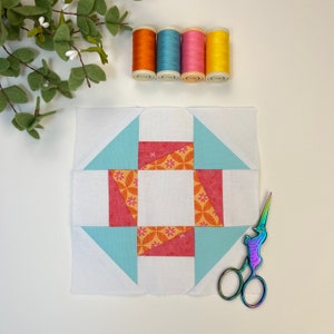 Fusion Dash Quilt Block Pattern; PDF Instant Download; Modern Churn ...