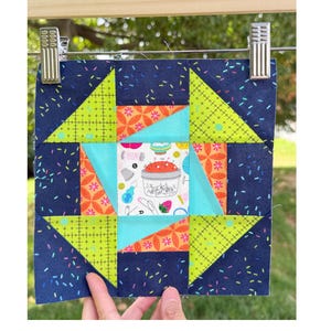 Fusion Dash Quilt Block Pattern; PDF instant download; Modern Churn Dash Block; Foundation Pieced Pattern; 5 Sizes