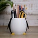 Penguin Pen Pot, Cute Desk Top Organizer, Cute Desk Tidy, Pencil Pot, Crayon Storage