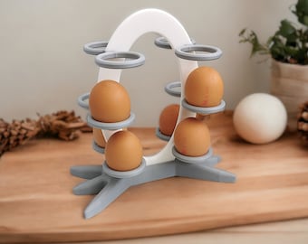 Eggy Egg Rack Holder: Customizable Fresh Egg Storage