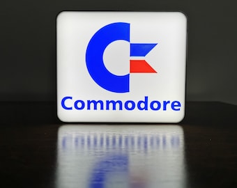 Commodore 64 LED Sign: Retro Gaming Night Light, USB Powered