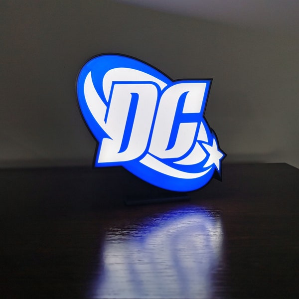 DC Comics Sign, Dc Comics Logo, Batman, Suicide Squad, Led Nightlight, Dc Cosplay Gifts, DC Comics Display Logo