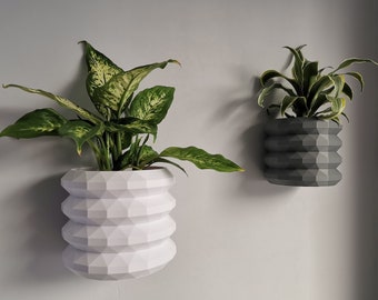 Geometric Triangle Design Indoor Wall Planter: Wall Hanging Plant Pots, Home Decor