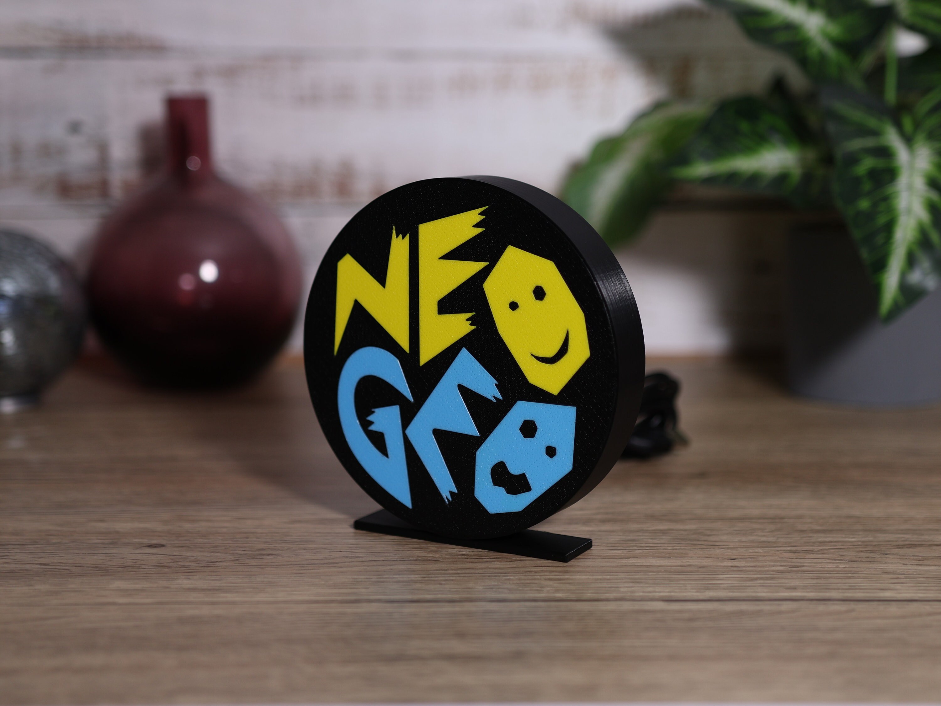 Neo Geo Logo, USB LED Sign, Night Light, Video Game