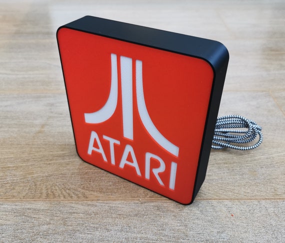 Atari Retro Logo Light: 3D Printed USB LED Sign - Etsy 日本