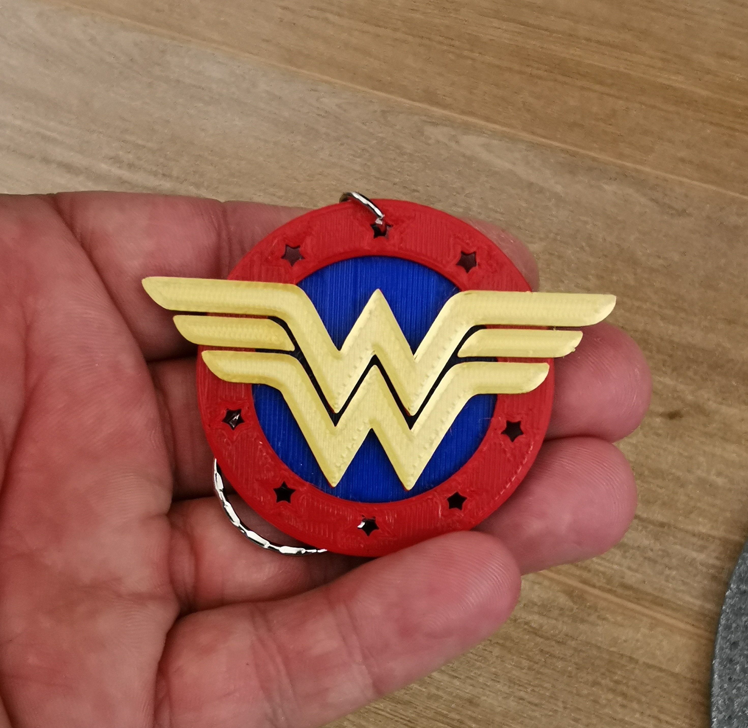 Wonder Woman x Hello Kitty Rubber Keyring (Japan)