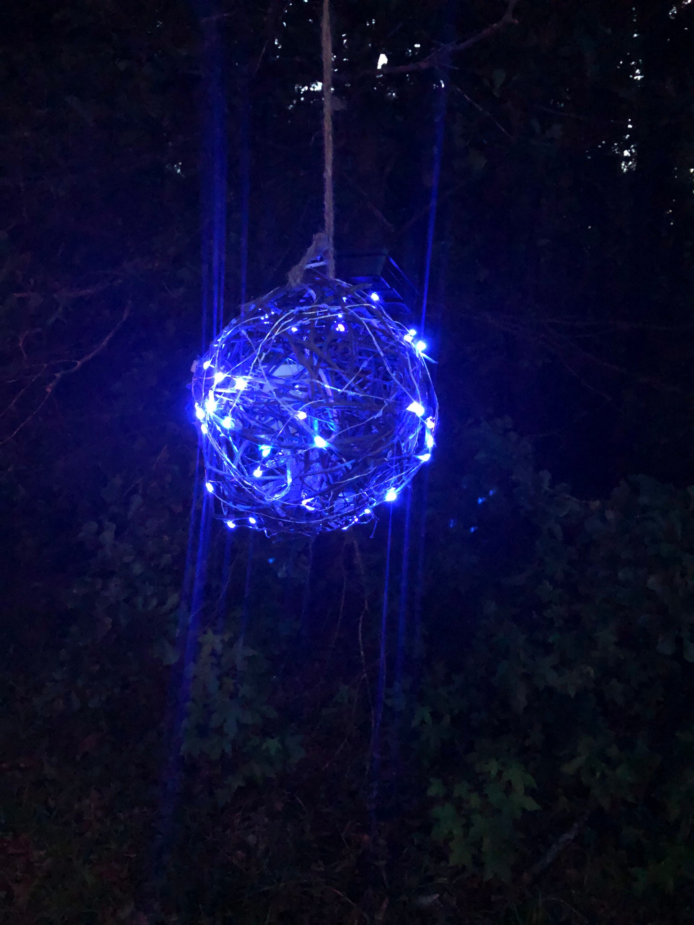 Solar lighted grapevine balls Etsy