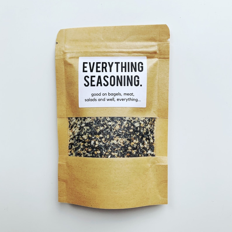 Everything Bagel Seasoning Mix American Style New York Gift Spice Herbs Breakfast Blend Sprinkle Season All Vegan zdjęcie 3
