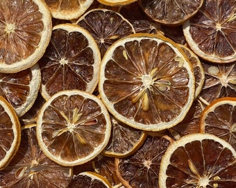 Dried Lemon Slices For Drinks, Cakes, Home Baking, Citrus, Cocktails, Decorations. Biodegradable packaging. Vegan. Edible.