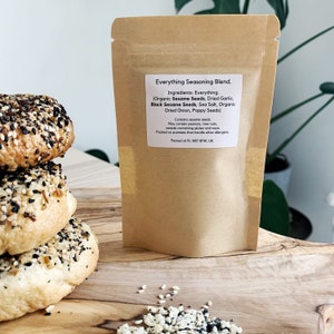 Everything Bagel Seasoning Mix American Style New York Gift Spice Herbs Breakfast Blend Sprinkle Season All Vegan zdjęcie 2