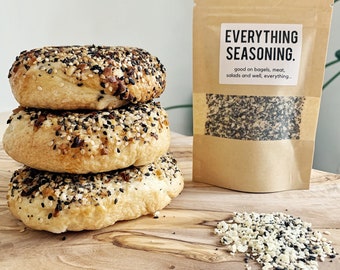 Tout sauf le mélange d'assaisonnement pour bagel sésame ail oignon - style américain New York Gift Spice Herbs Breakfast Sprinkle Season All Vegan