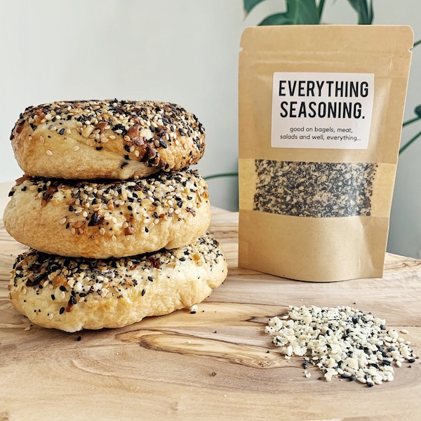 Everything But The Bagel Seasoning Mix Sesame Garlic Onion - American Style New York Gift Spice Herbs Breakfast Sprinkle Season All Vegan