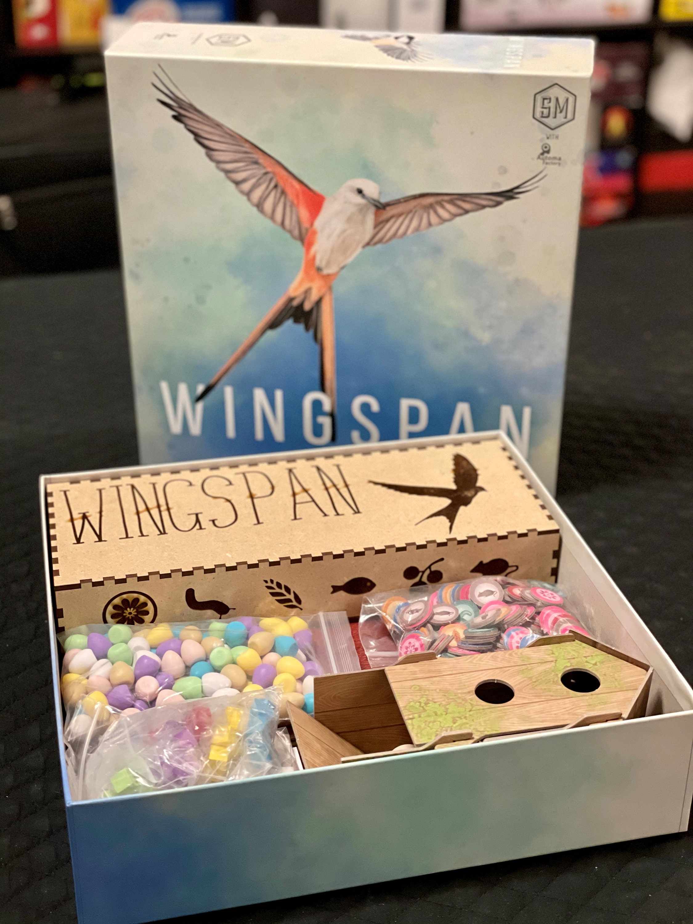Wingspan inspired card holder and storage box Etsy