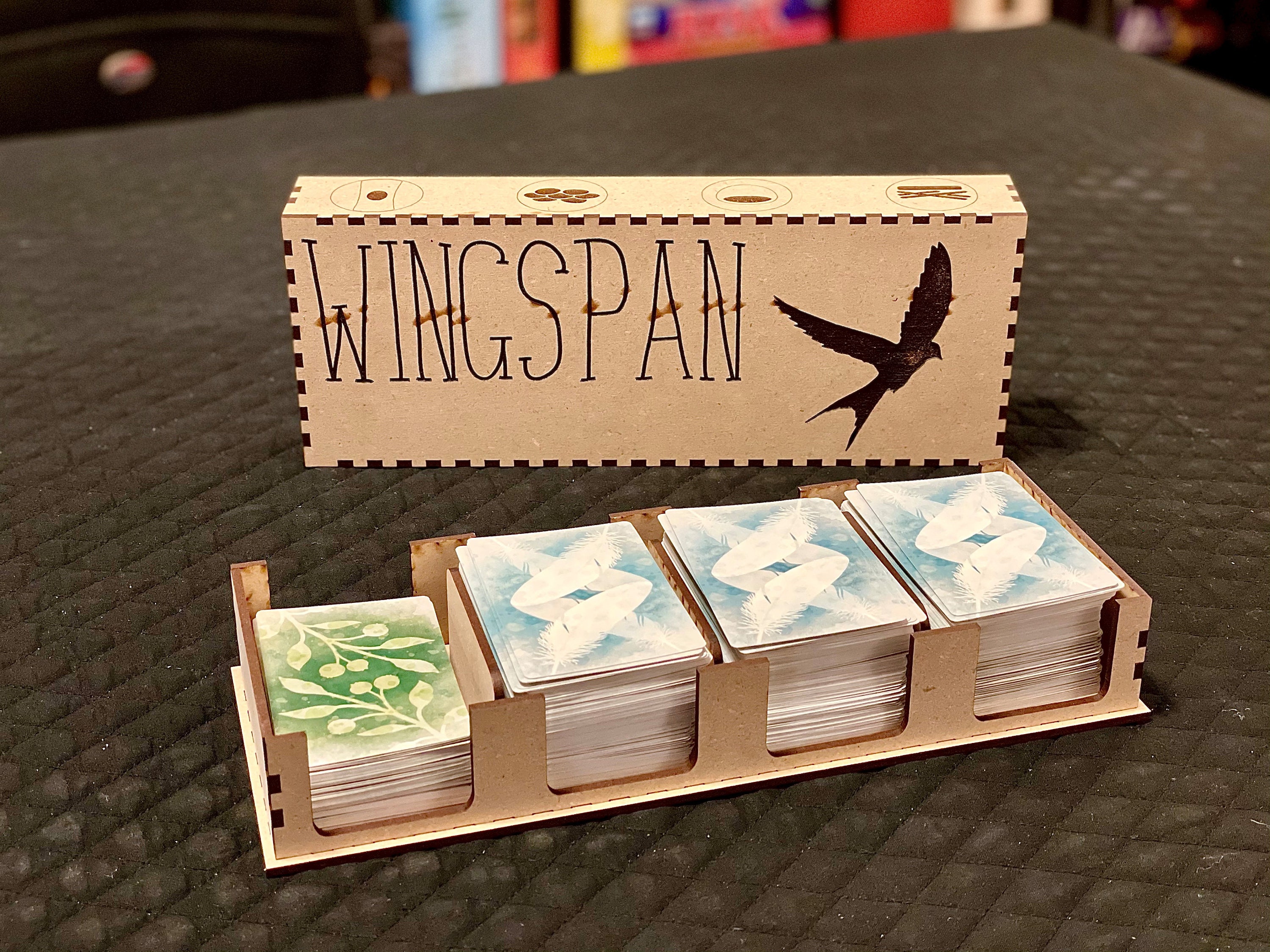 Wingspan inspired card holder and storage box Etsy