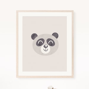 Safari Panda Boho Nursery Printable Wall Art, Nursery Decor, Jungle Animals Playroom, Digital Print, Instant Download, Baby Room Decor