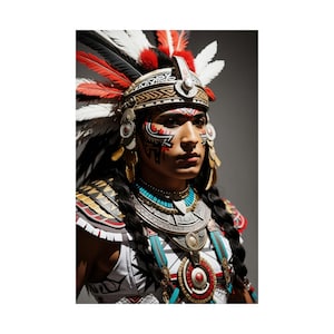 Aztec Warrior4, Aztec eagle warrior art, Aztec warrior art, Aztec warrior print, Aztec jaguar warrior art, Aztec warrior art décor, mexico p