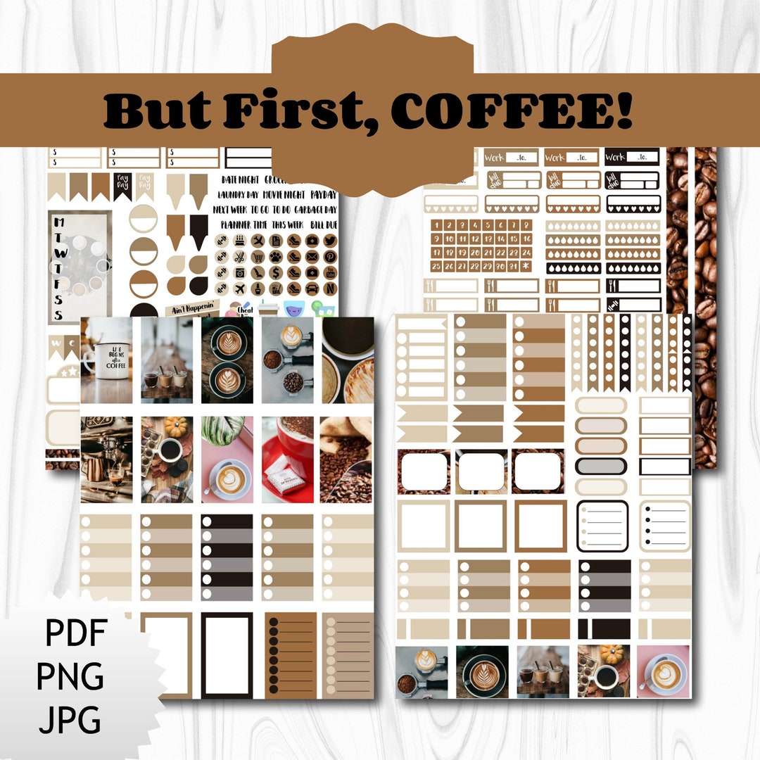 But First, Coffee | Weekly Kit | Happy Planner | Planner Kit - Etsy
