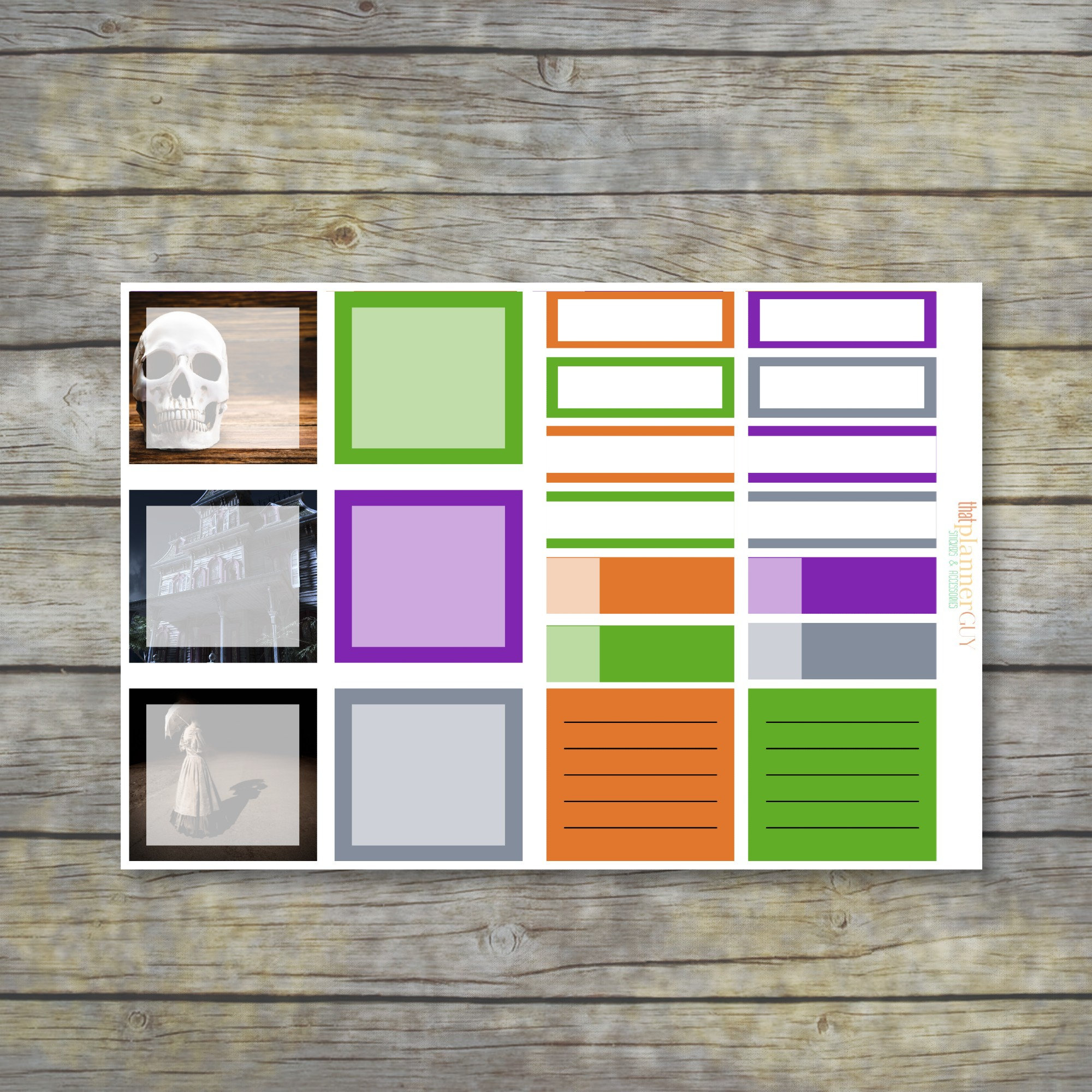 Spooky Halloween Planner Kit | October Monthly Planner | Erin Condren ...