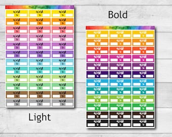 Work Tracker Stickers. Planner Stickers.