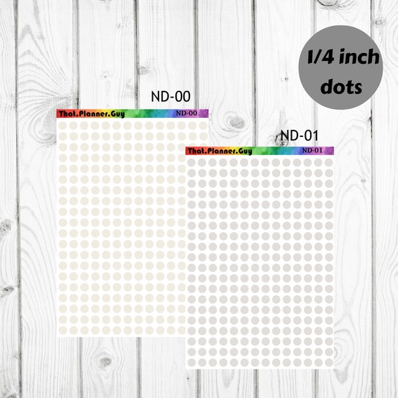 FOIL Mini Dot Stickers 4mm Markers for Planners, Bullet Journals, and  Calendars 45 Different Color Options DOT009 