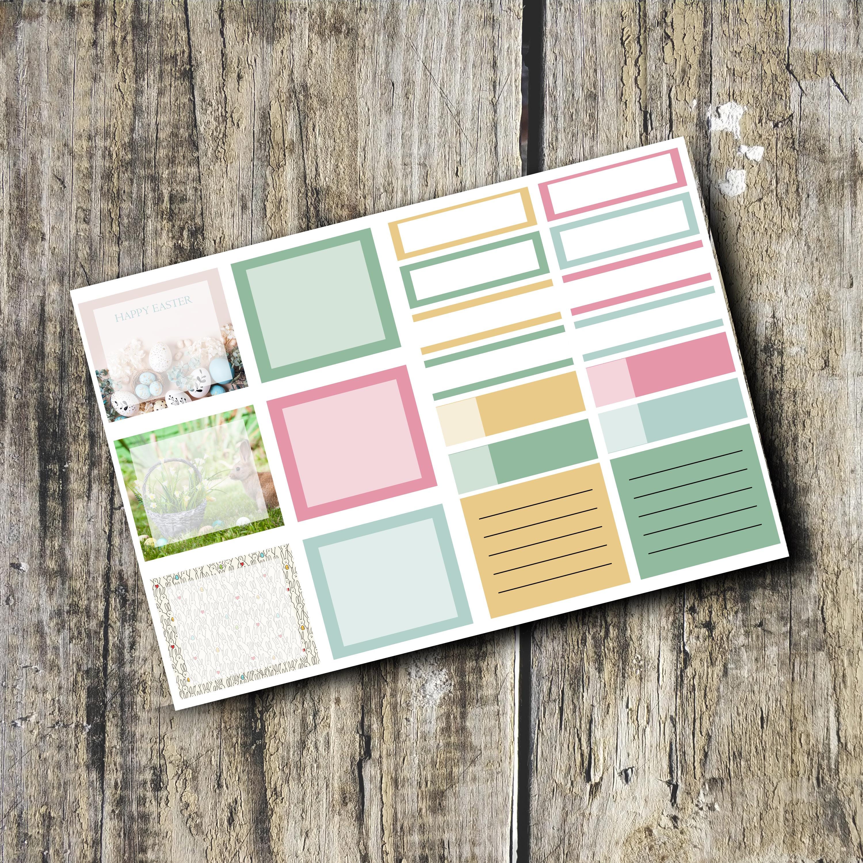 April Planner Sticker Kit for Erin Condren | Spring Weekly Planner ...