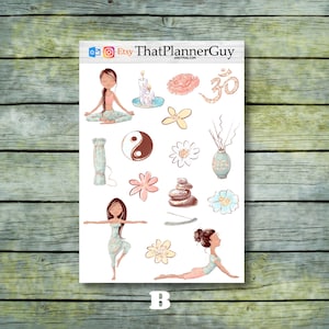 Yoga Time | Yoga Stickers | Yoga Girls