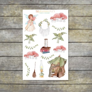 Woodland Fairy Stickers | Whimsical Stickers | Planner Stickers | Magic Stickers | Forest Stickers