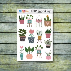 Zimmerpflanze Aufkleber | Plant Mom Aufkleber | Dekor Aufkleber | Planner Sticker