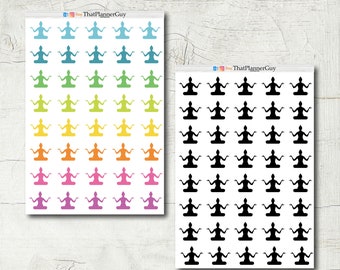 Meditation Sticker | Planner Sticker | Yoga Stickers
