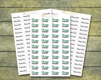 Mental Health Planner Stickers | Therapy, Mood Tracker (Matte)