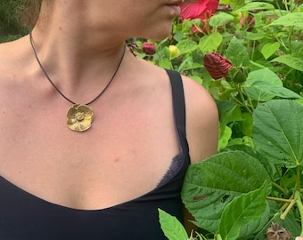 Poppy Flower Pendant