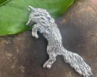 Pouncing Fox Pendant