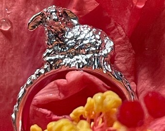 Resting in Gods Presence Sheep Ring (The Lord is my shepherd collection)