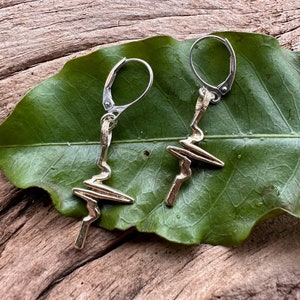 Heartbeat Earrings EKG Design