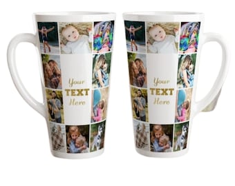 Latte Mug, Customized Mug, Custom Mug, 17 oz Mug, Latte Cup, Custom Cup, Photo Mugs, Personalized Mug, Mugs, Bridesmaid Mug, Gift For Her,