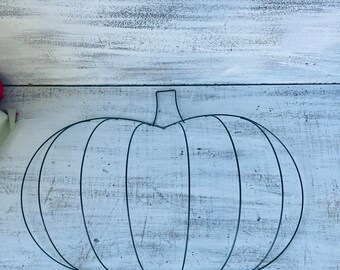 Pumpkin Wreath Form /thanksgiving Signs / Pumpkin Wreath / - Etsy