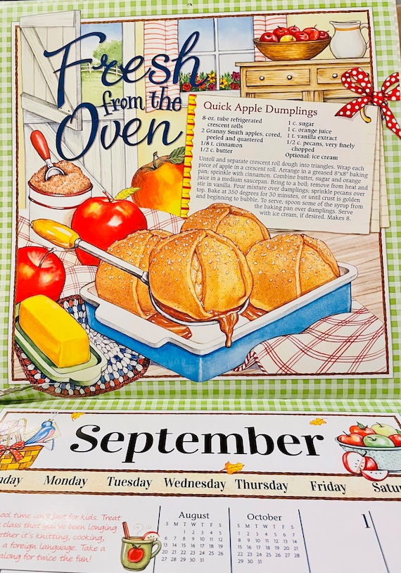 Gooseberry Patch 12 Month Calendar 2023 With Recipes and Tips - Etsy