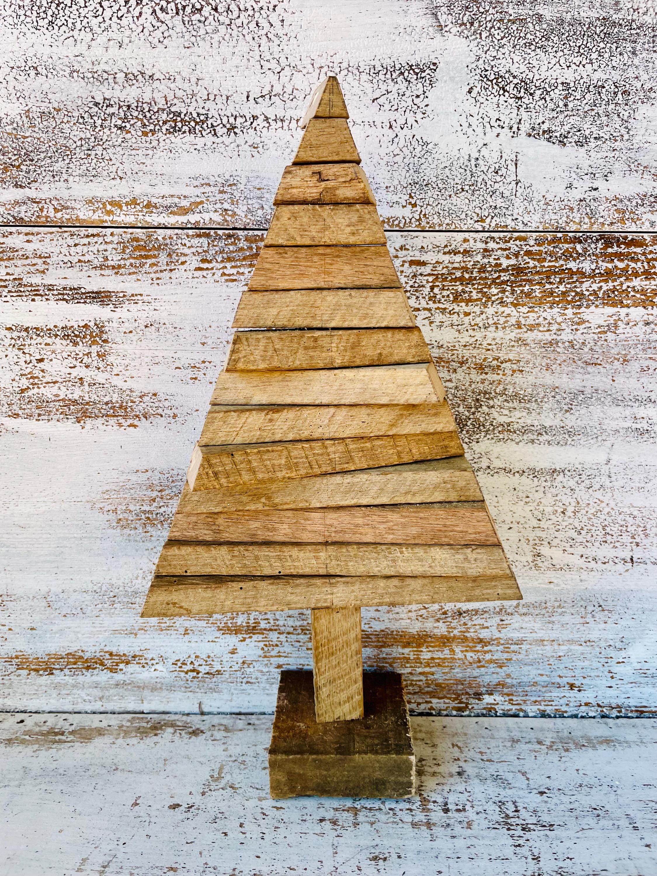 tobacco stick christmas tree Tobacco Stick Rustic Primitive Handmade Tree on Wood Stand Base