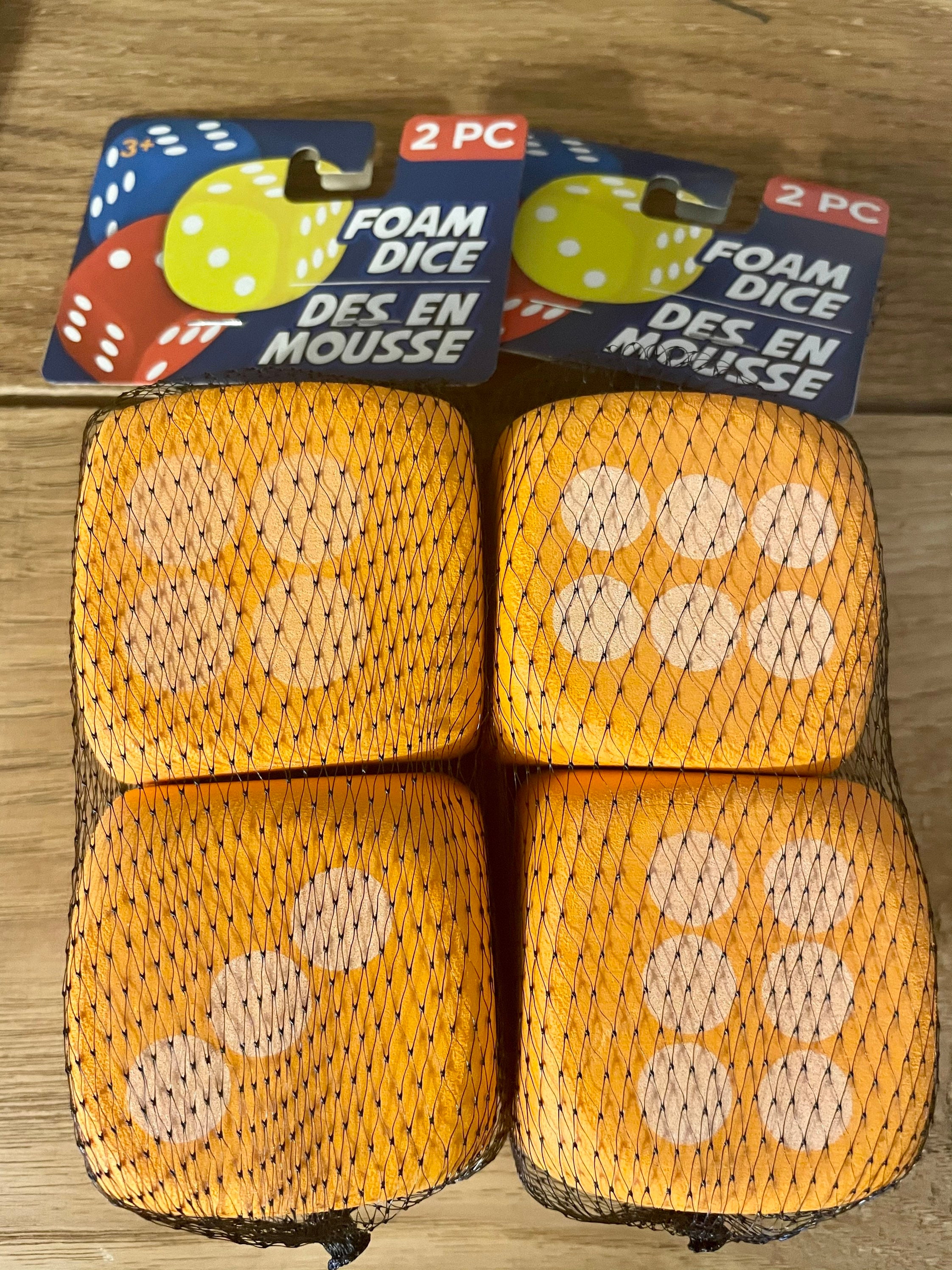 Set of 4 Foam Dice Etsy